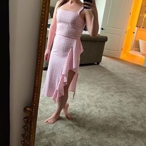 Designer summer set - pink check